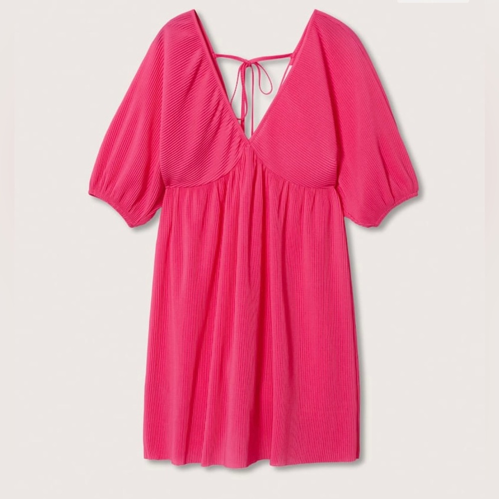 MANGO Textured short dress - Picture 5 of 5